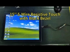 15 дюймовый ультра прочный 5 проволочных резистивный сенсорный экран с высокой проницаемостью для медицинских