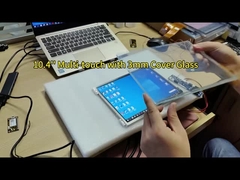 10.4-дюймовая антивандальная емкостная сенсорная панель построена из 3 мм закаленного стекла крышки